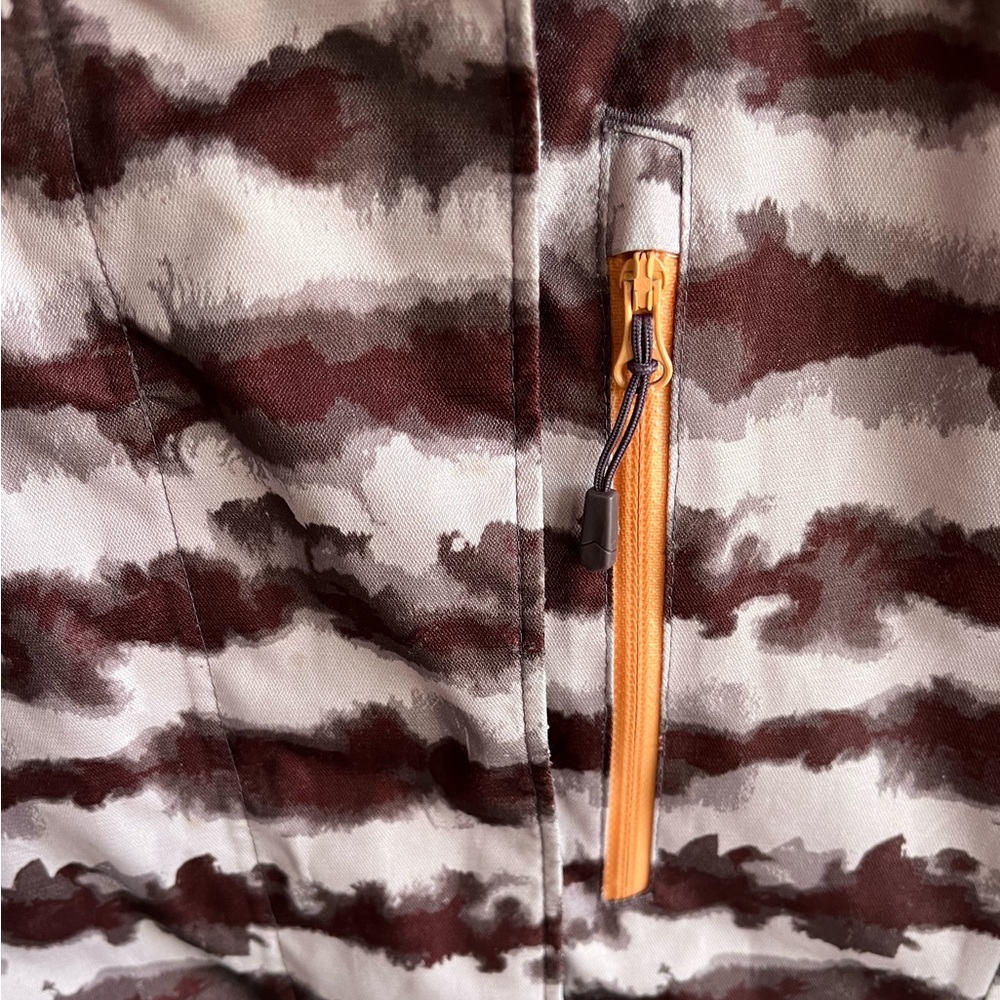 Mountain Hardwear Barnsie Purple Plum Striped Ski Snow Jacket RECCO Tech XS - Picture 6 of 15